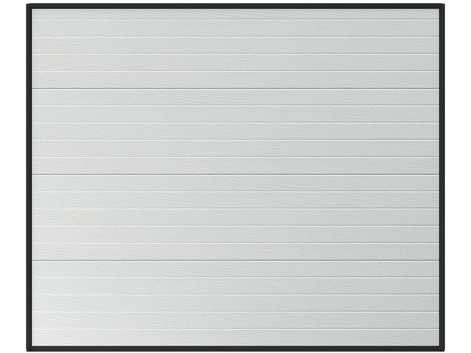 Porte de garage sectionnelle effet rainuré blanc motorisée L254 x H218 cm - NORIA