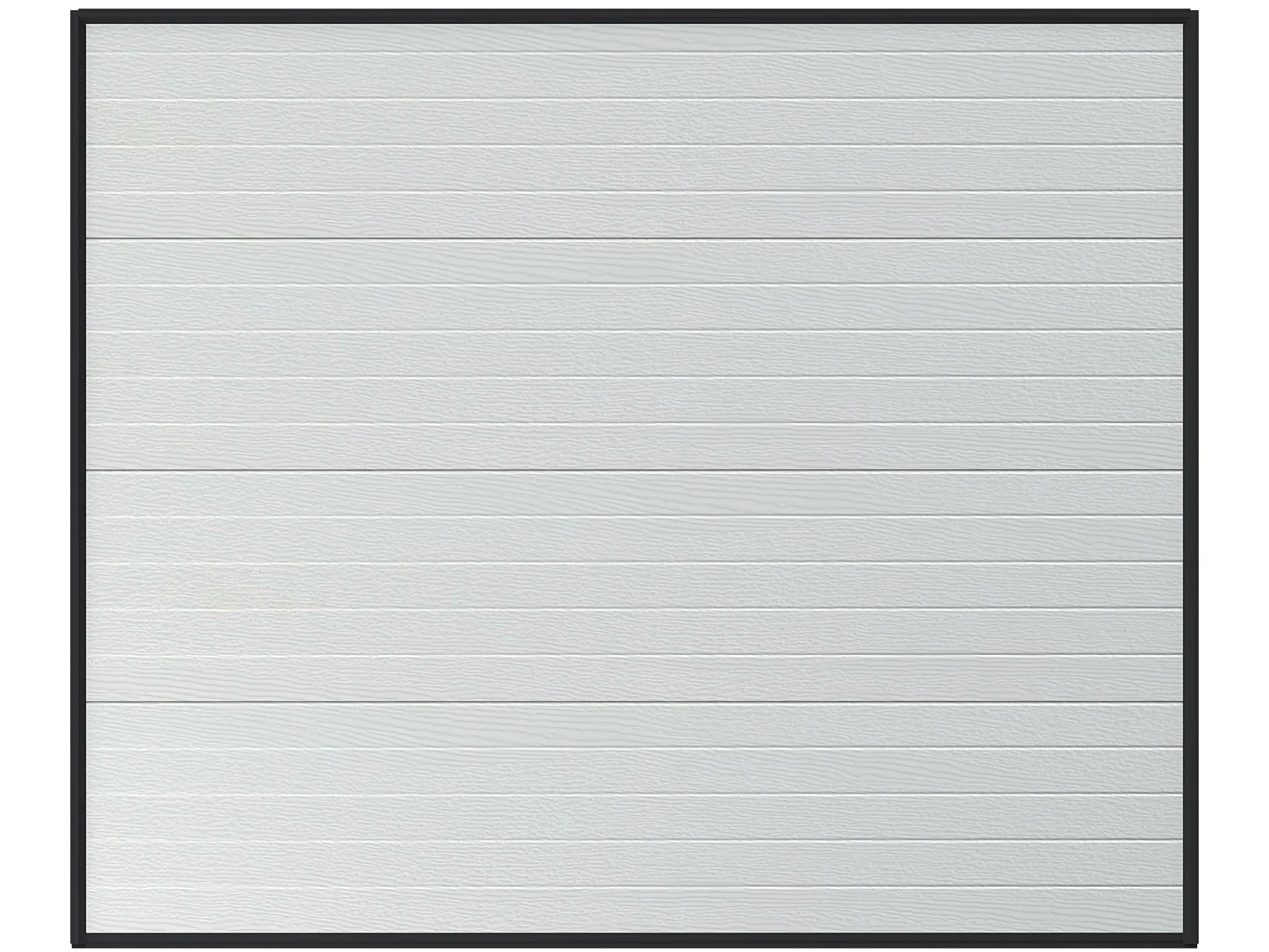 Porta per garage sezionale effetto scanalato con motore Somfy Bianco - NORIA