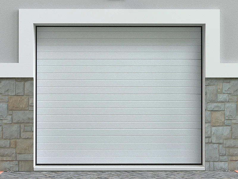 Sektionalgaragentor mit Torantrieb SOMFY - Weiß - NORIA