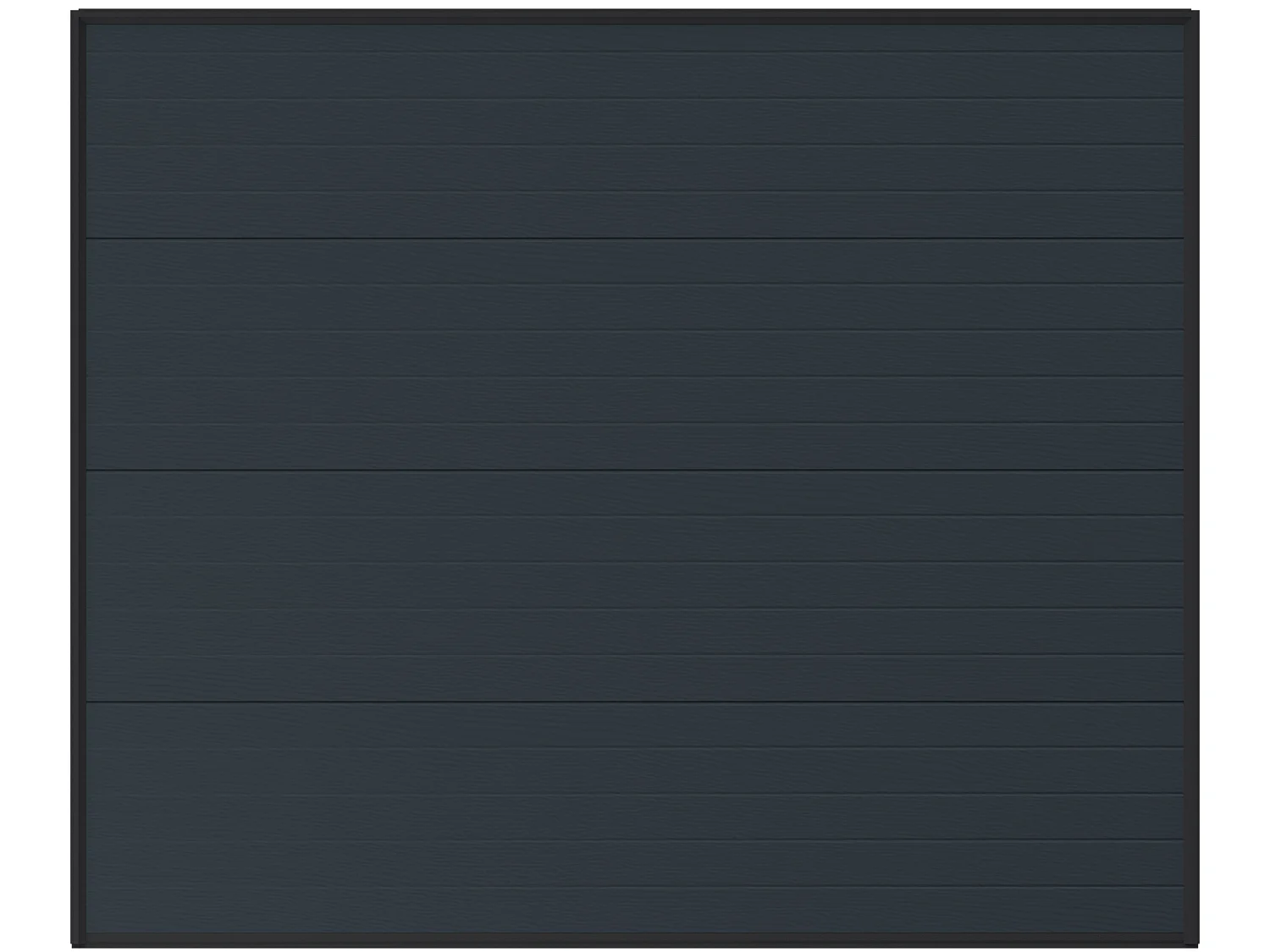 Puerta de garaje seccional efecto ranurado antracita con motor Somfy - NORIA