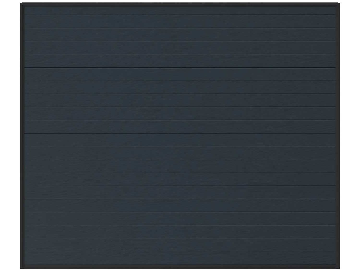 Porte de garage sectionnelle effet rainuré anthracite avec moteur Somfy L254 x H218 cm - NORIA