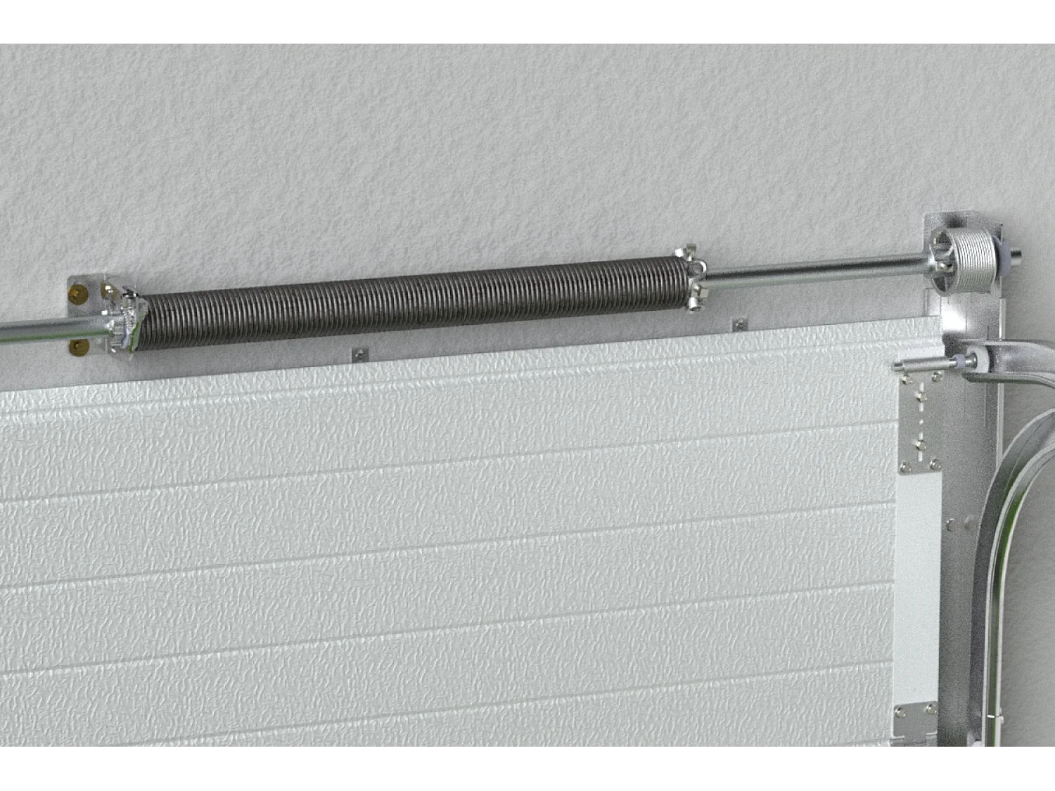 Porte de garage sectionnelle effet rainuré anthracite avec moteur Somfy L254 x H218 cm - NORIA