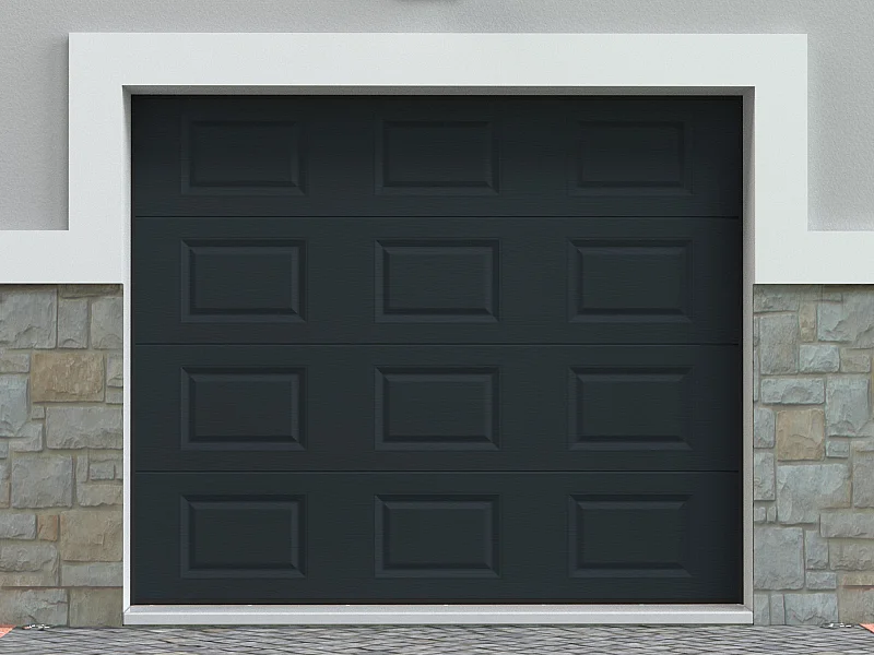 Porta per garage sezionale a cassette motorizzata Antracite - CAOPAS