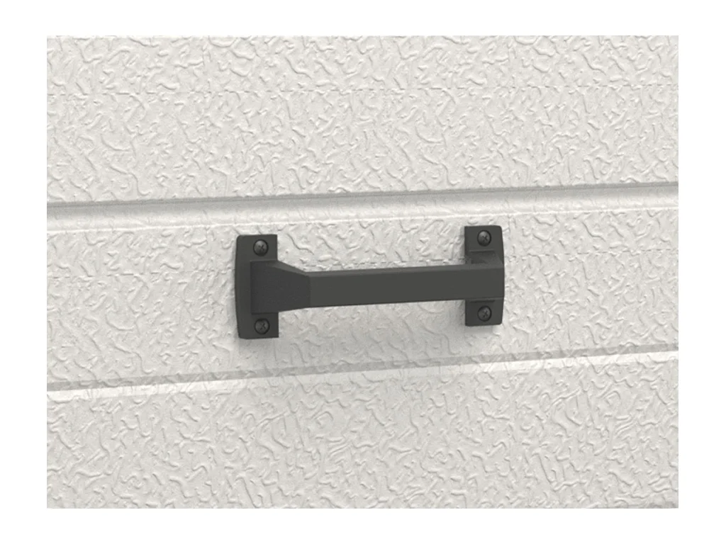 Sektionalgaragentor mit Kassettenmotiv + Torantrieb SOMFY - 254 x 218 cm - Anthrazit - CAOPAS