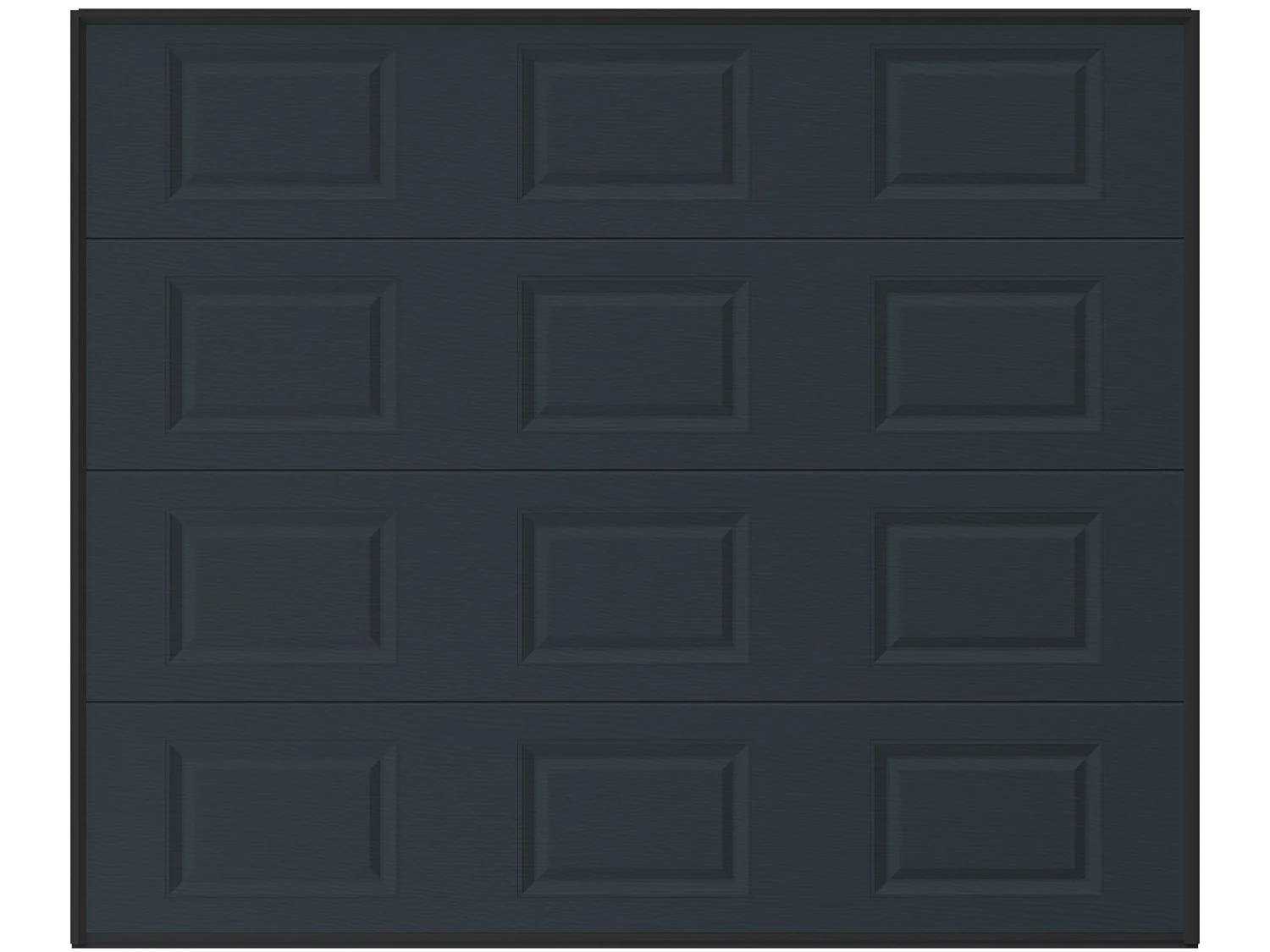 Porte de garage sectionnelle à cassette anthracite avec moteur Somfy L254 x H218 cm - CAOPAS