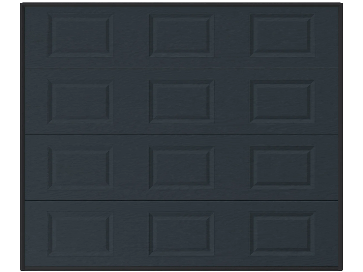 Porte de garage sectionnelle à cassette anthracite avec moteur Somfy L254 x H218 cm - CAOPAS