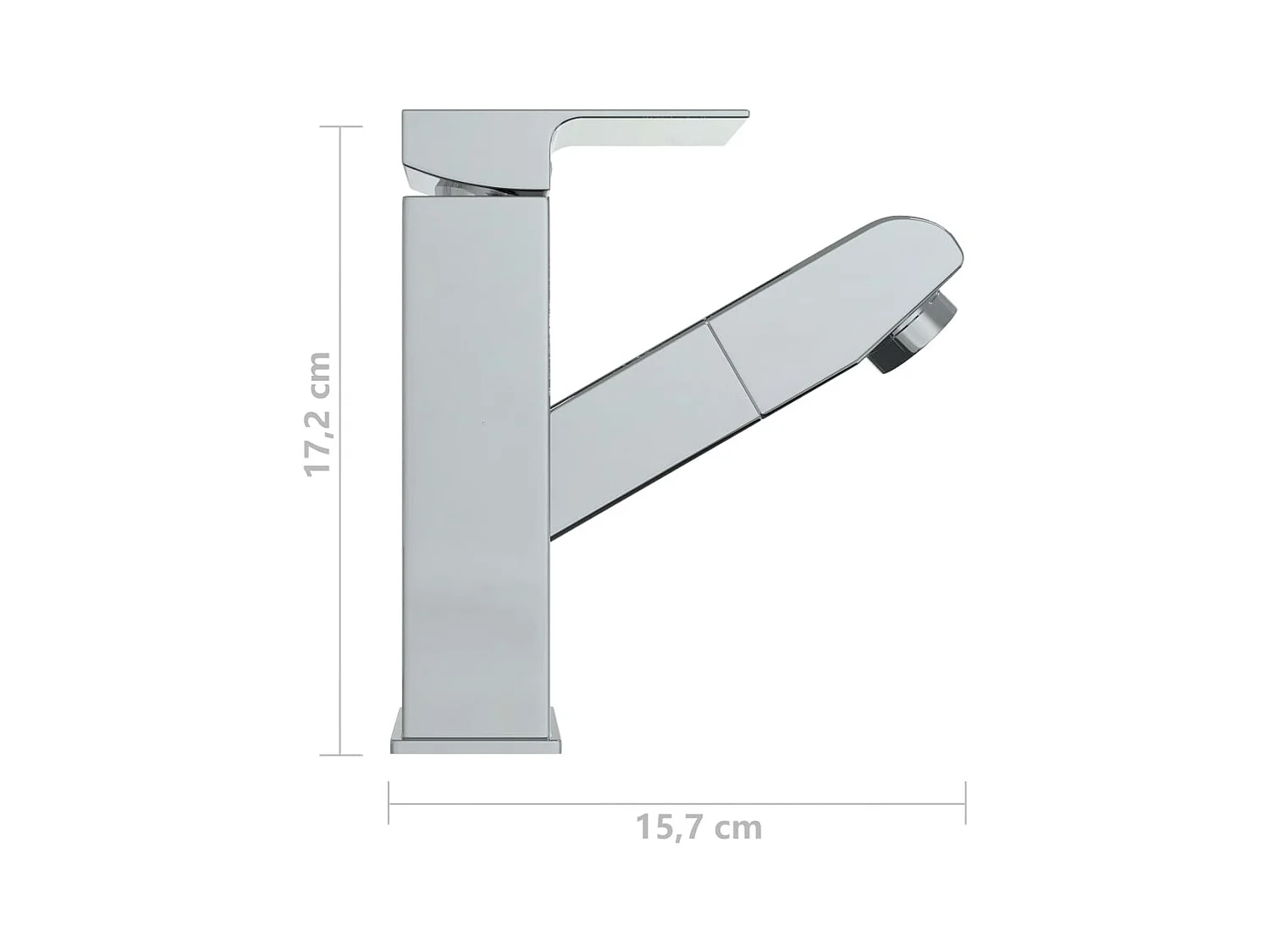 Robinet de lavabo rétractable 15.7 x 15.7 x 17.2 cm 02_0003525