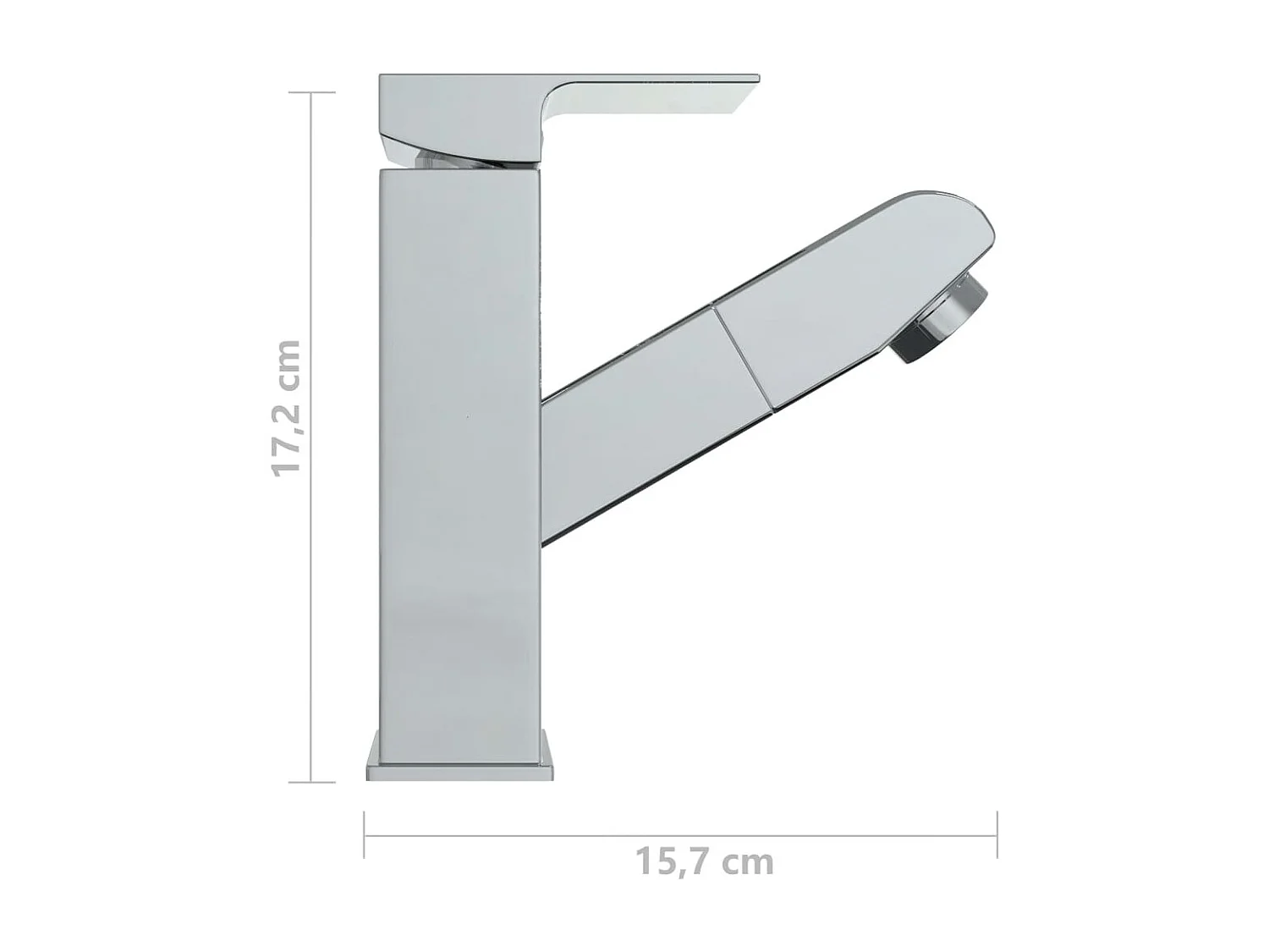 Robinet de lavabo rétractable 15.7 x 15.7 x 17.2 cm 02_0003525