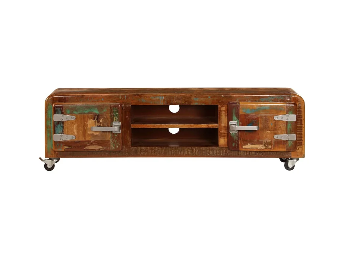 Meuble télé tv bois marron 120 x 30 x 36 cm 2502245