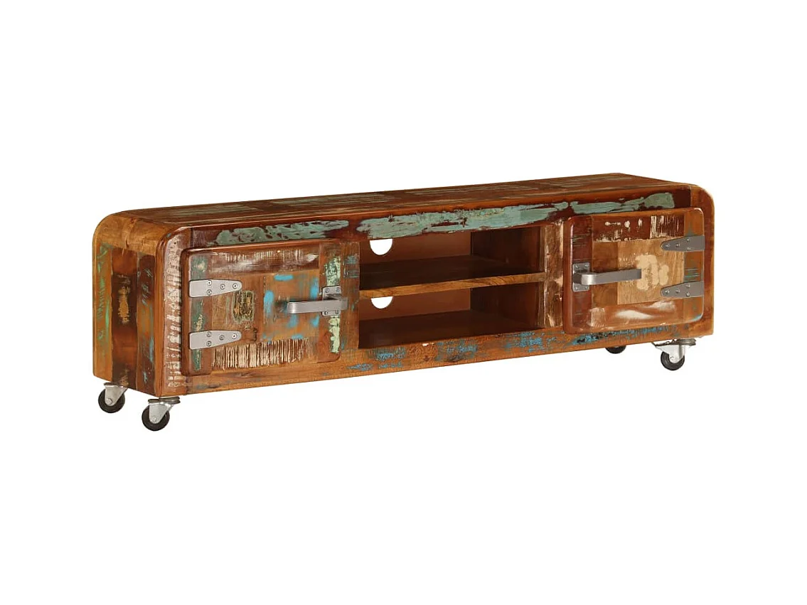 Mueble TV buffet TV diseño práctico 120 cm madera maciza recuperada 2502245