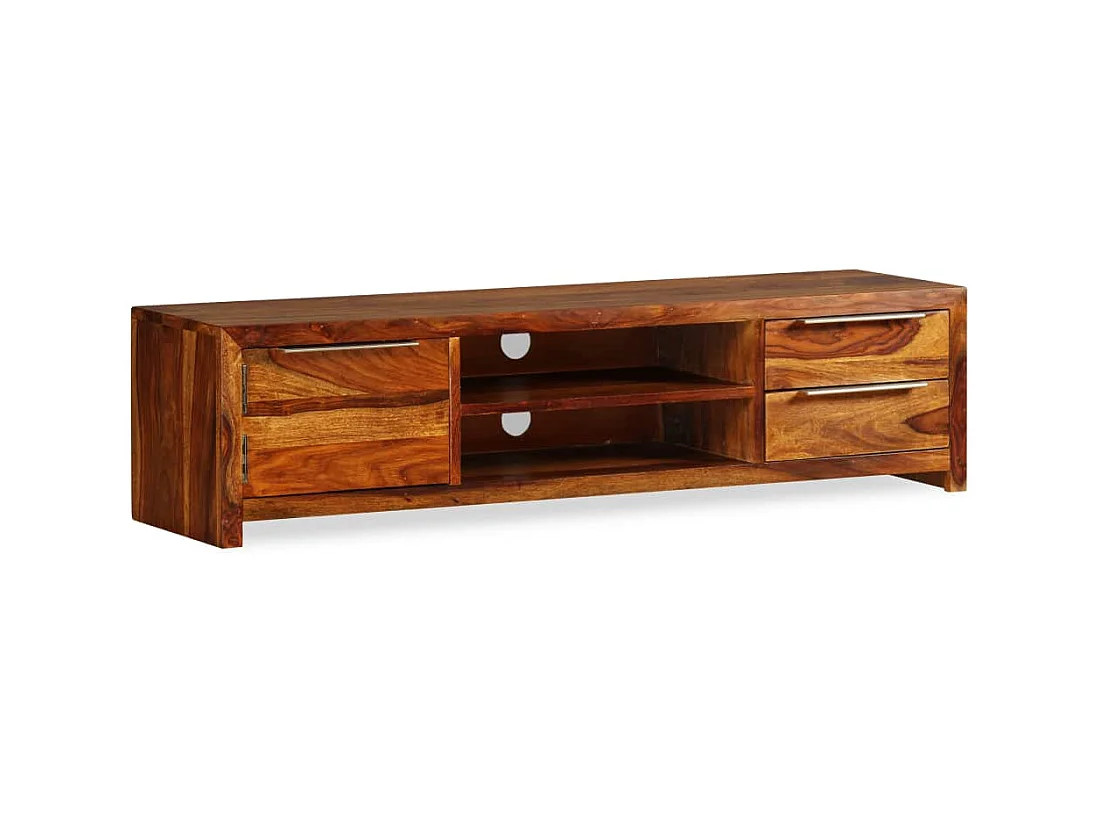 Meuble télé tv bois marron 120 x 30 x 30 cm 2502175