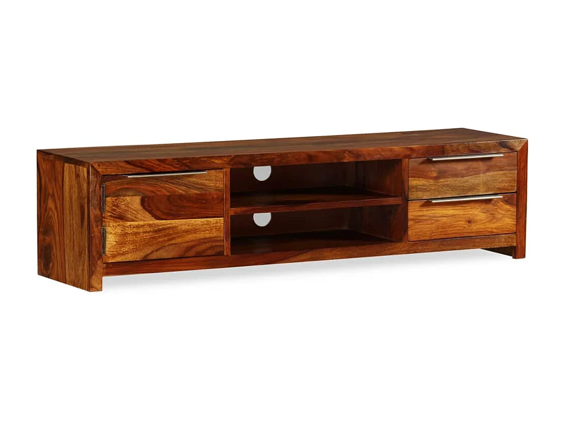 Mueble para TV Buffet para TV diseño práctico madera maciza de sheesham 120 cm 2502175