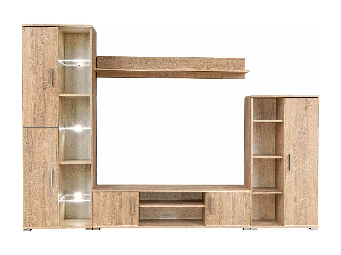 Meuble télé TV beige 260 x 30 x 180 cm 2502054