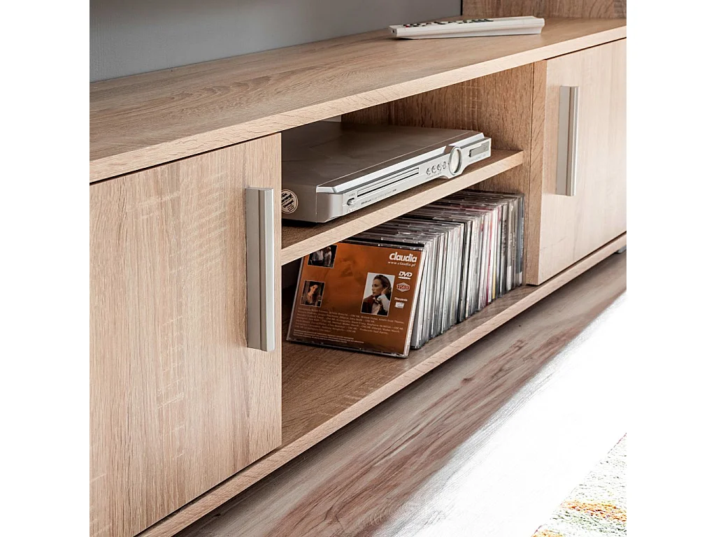 Meuble télé TV beige 260 x 30 x 180 cm 2502054