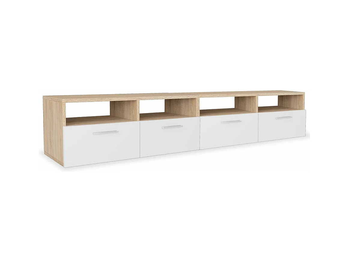 Meuble télé tv beige 95 x 35 x 36 cm 2502044