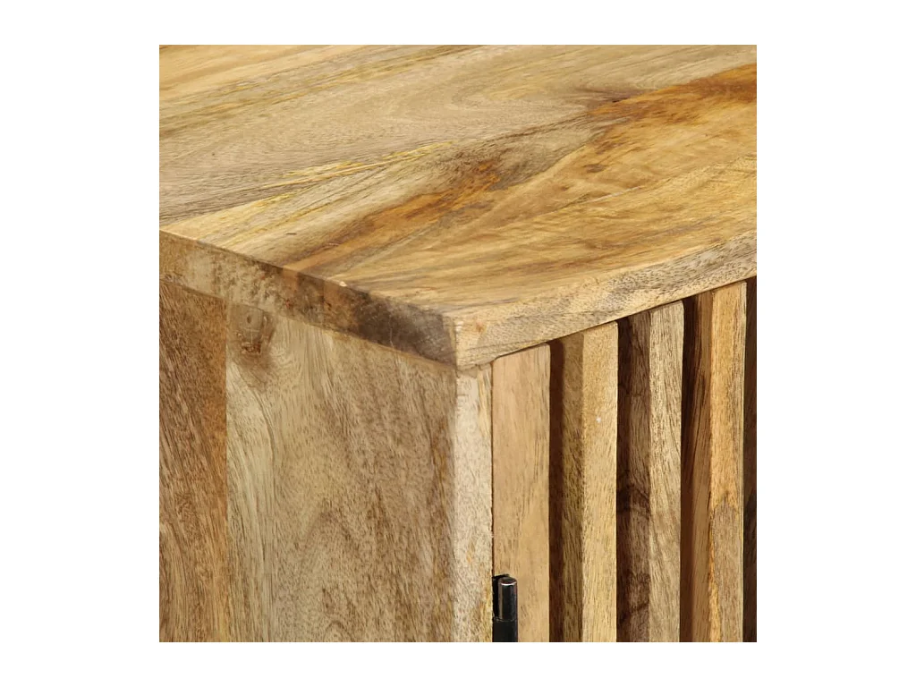 Mueble TV Buffet TV diseño práctico 90 cm madera maciza de mango 2502020