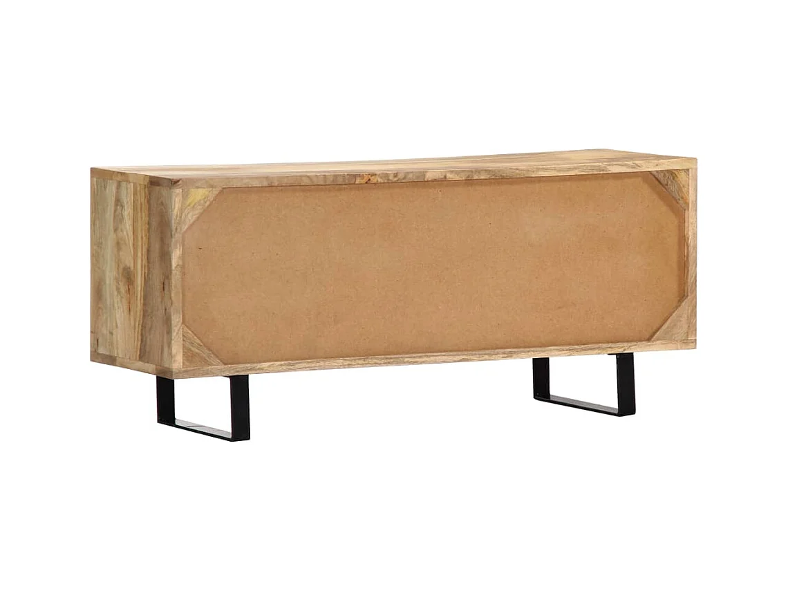 Mueble TV Buffet TV diseño práctico 90 cm madera maciza de mango 2502020