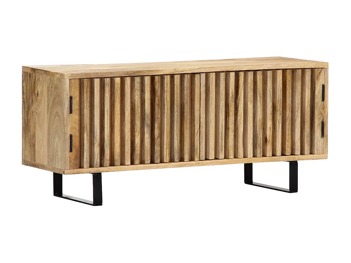 Mobile TV TV buffet dal design pratico 90 cm in legno massello di mango 2502020