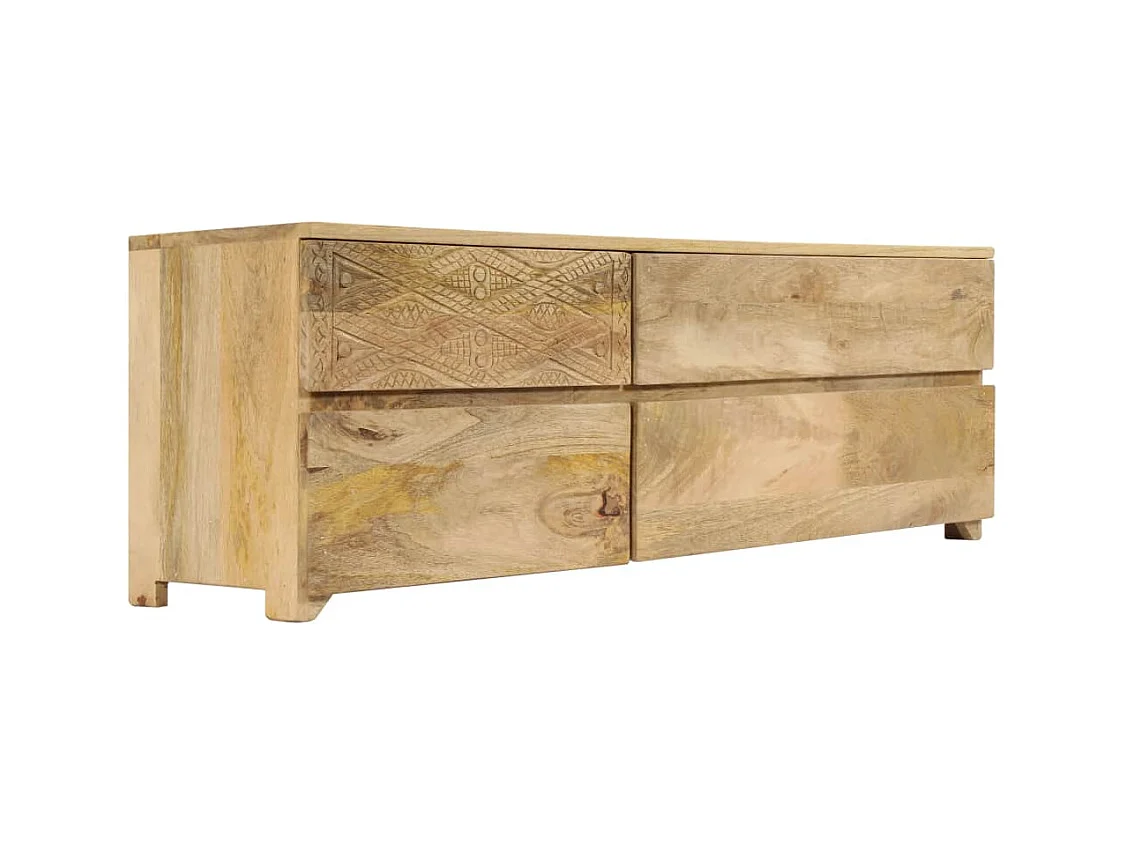 Meuble télé tv bois marron 120 x 30 x 40 cm 2502171