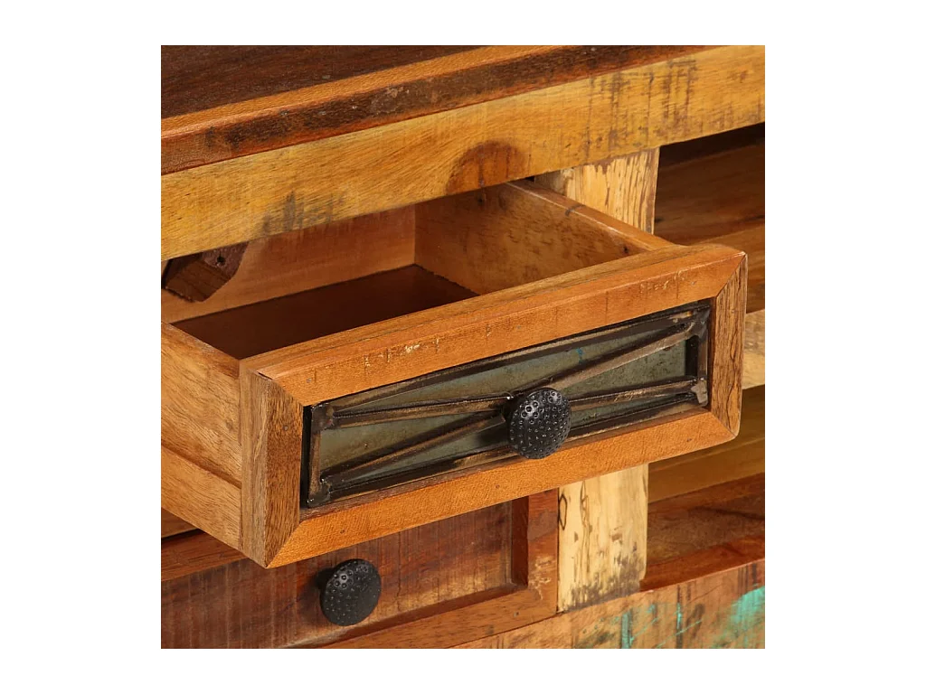 Meuble télé tv bois marron 80 x 30 x 40 cm 2502084