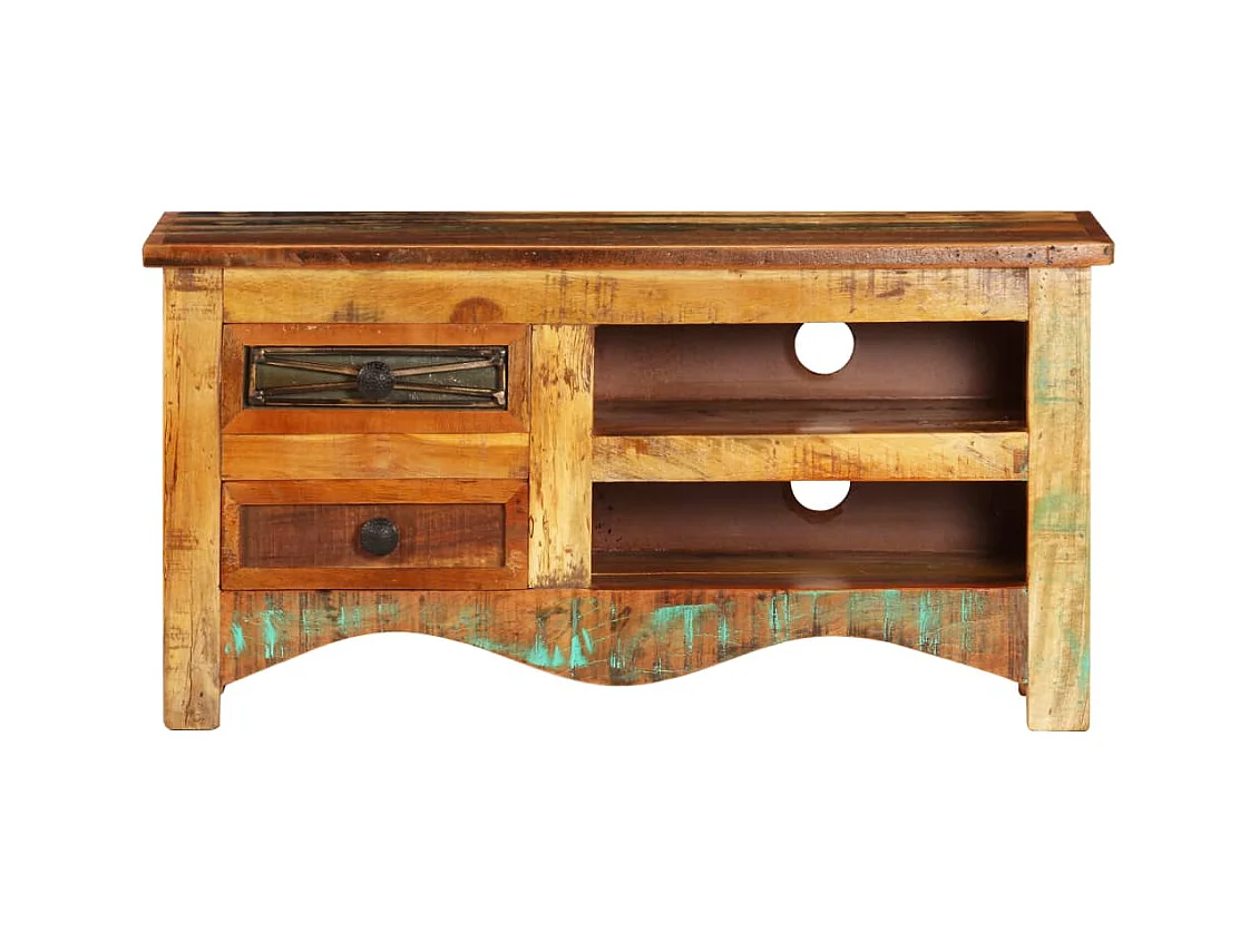 Meuble télé tv bois marron 80 x 30 x 40 cm 2502084