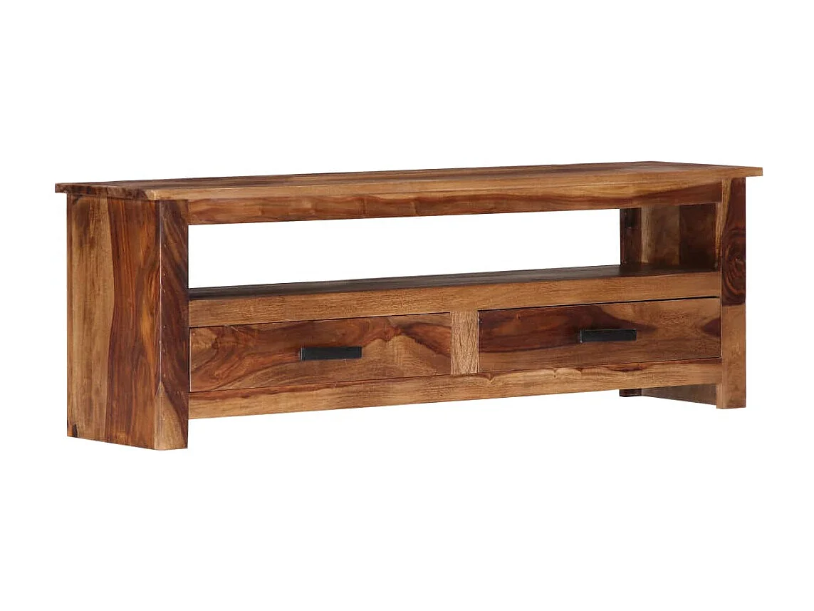 Meuble télé tv bois marron 118 x 30 x 40 cm 2502277