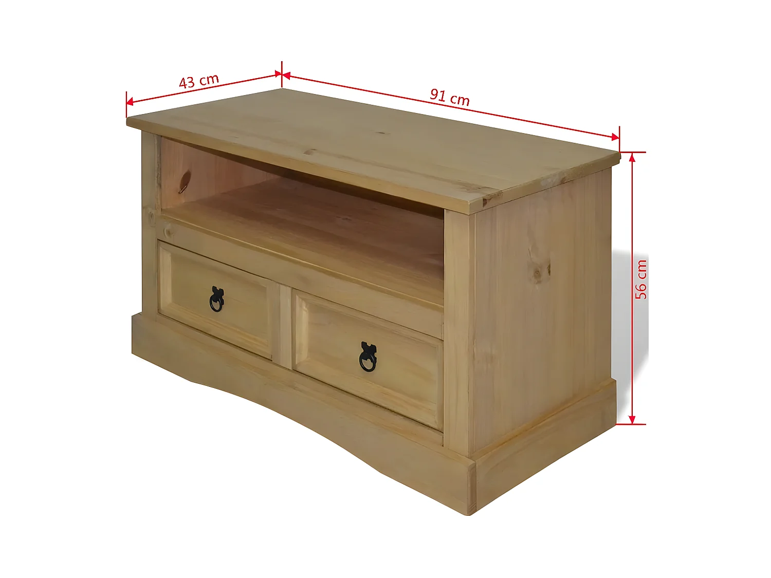 Meuble télé tv 91 x 43 x 56 cm 2502012