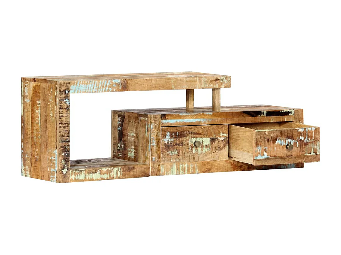 Mueble TV buffet TV diseño práctico 120 cm madera maciza recuperada 2502243