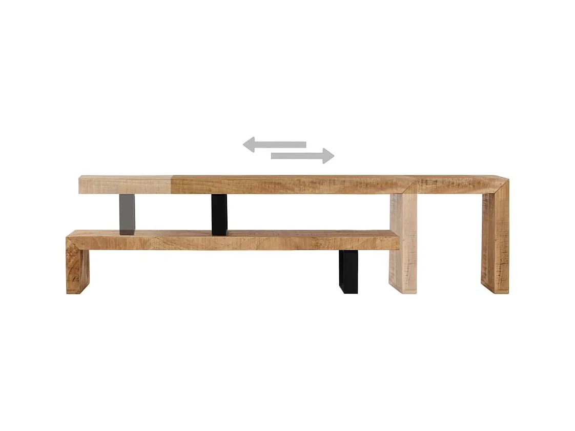 Móvel de TV Buffet de TV design prático madeira de mangueira maciça 2502132