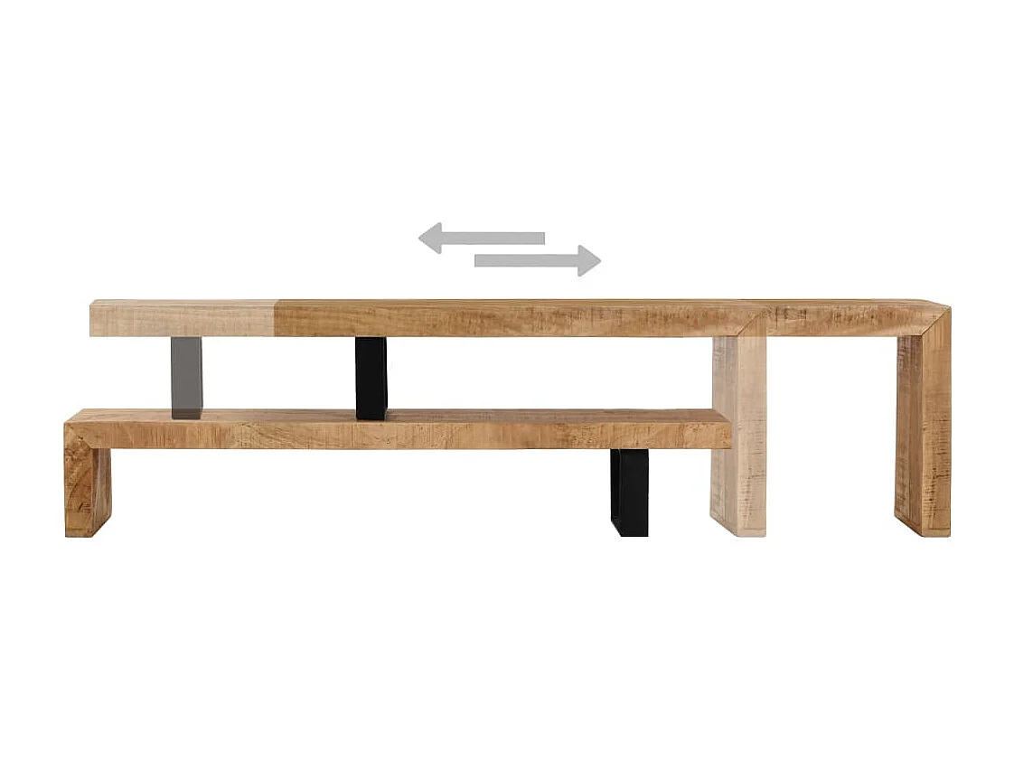 Mueble TV Buffet TV diseño práctico madera maciza de mango 2502132