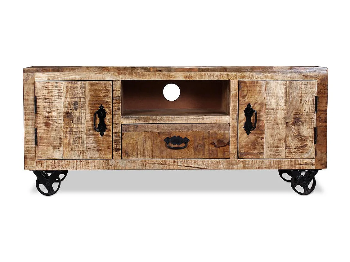 Móvel de TV Buffet de TV design prático madeira de manga crua 120 cm 2502131