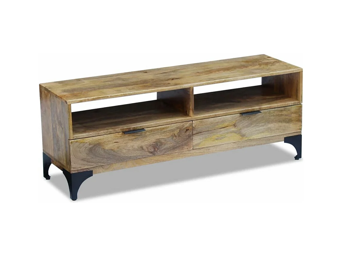 Mueble TV buffet TV diseño práctico madera de mango 120 cm 2502130