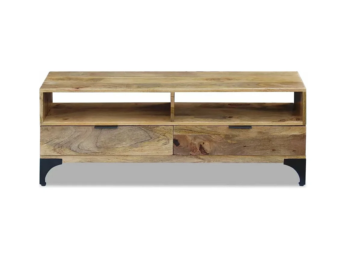 Mueble TV buffet TV diseño práctico madera de mango 120 cm 2502130