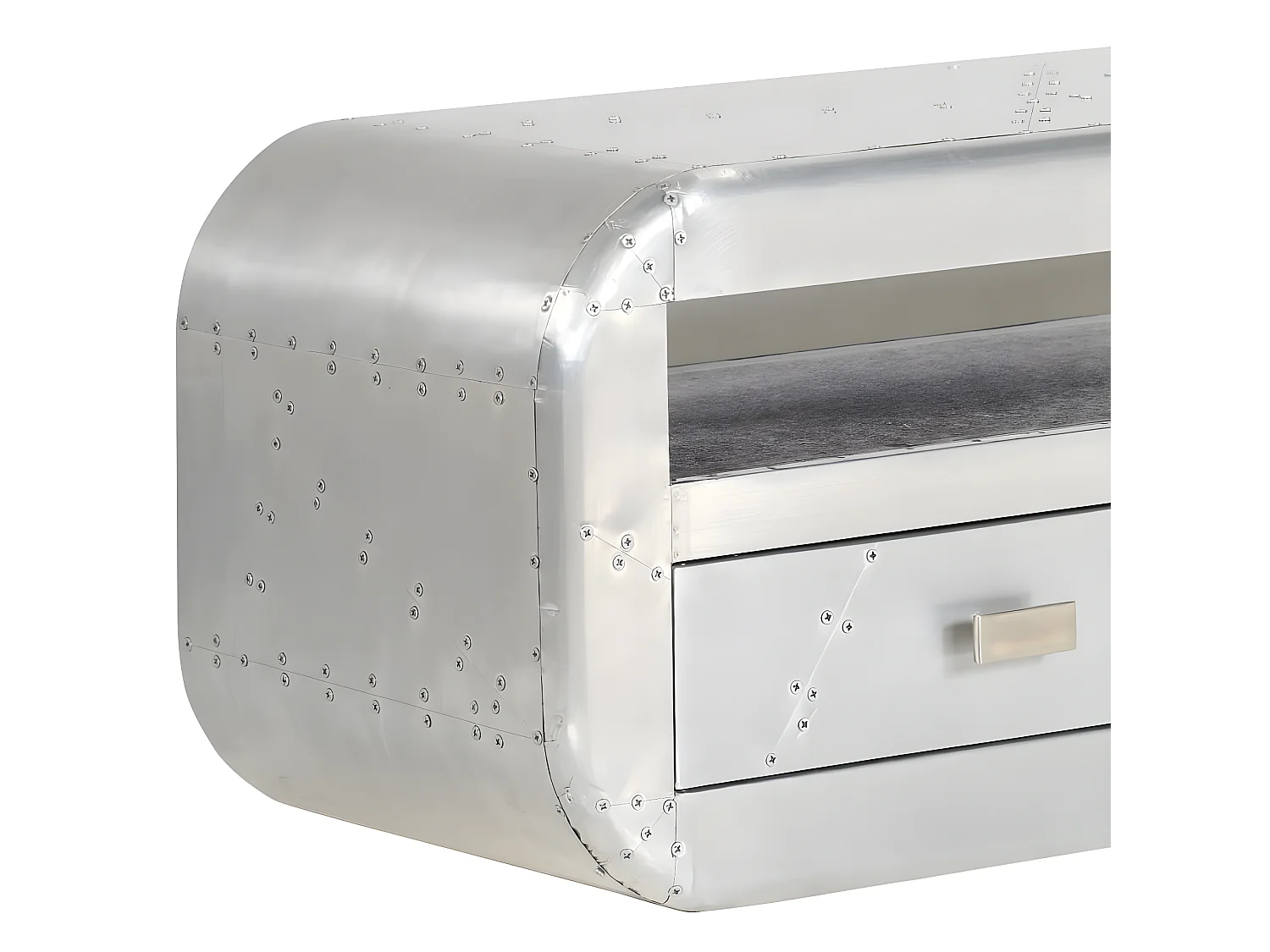 Meuble télé buffet tv télévision design pratique aviator style vintage aircraft airman 140 cm 2502108