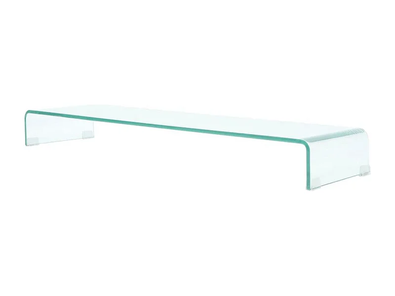 Móvel de TV Buffet de TV monitor de design prático 110 cm vidro transparente 2502034