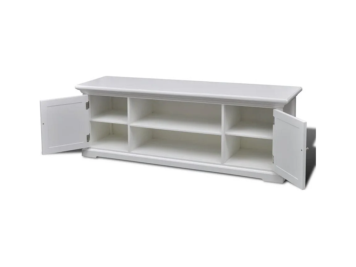 Meuble télé tv bois marron 121 x 30.5 x 41.7 cm 2502264