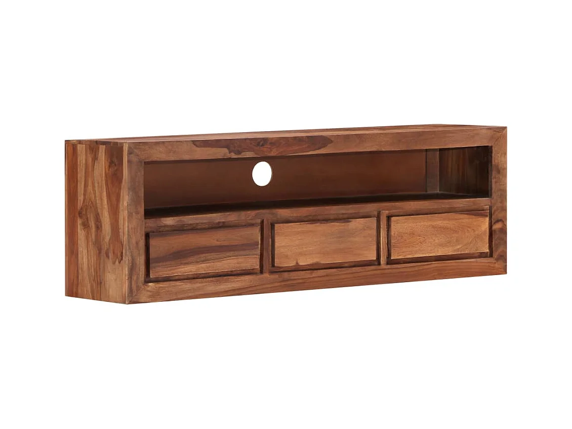 Meuble télé tv bois marron 120 x 30 x 40 cm 2502062