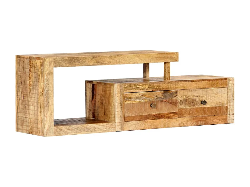 Mueble de TV Aparador de TV diseño práctico 120 cm madera maciza de mango 2502274
