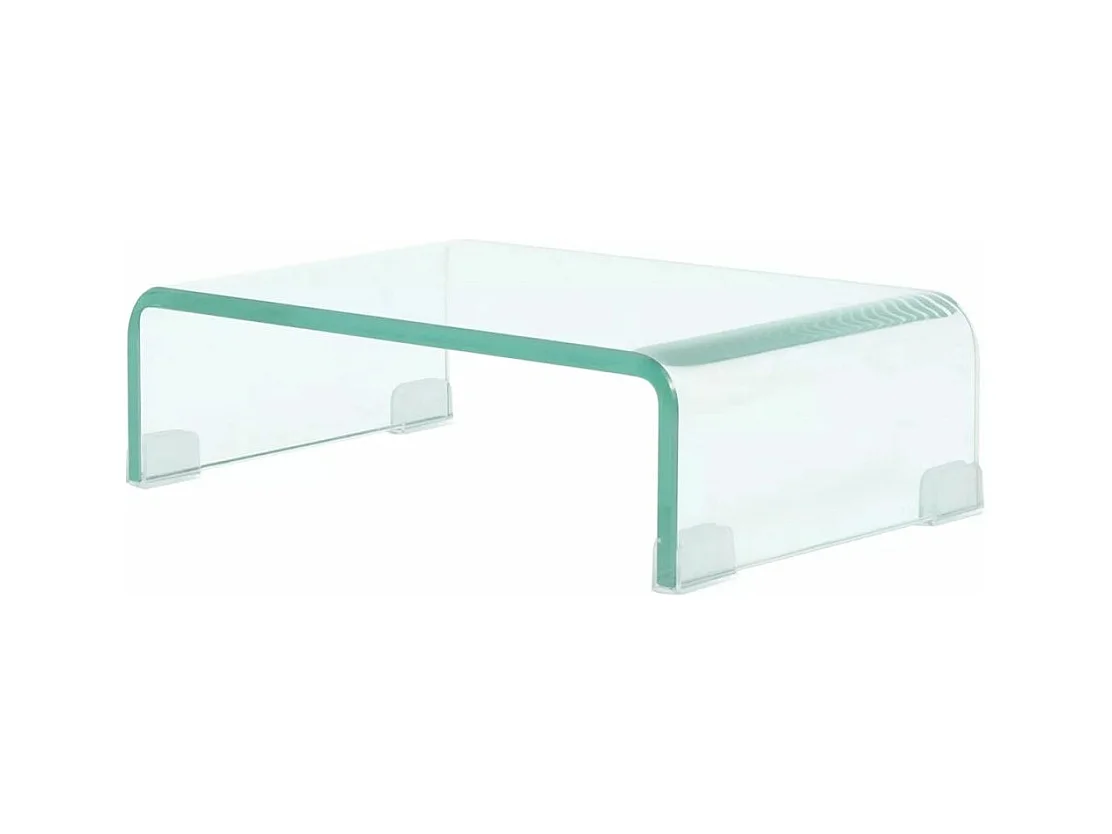 Mobile TV TV buffet pratico televisore dal design per monitor da 40 cm in vetro trasparente 2502257