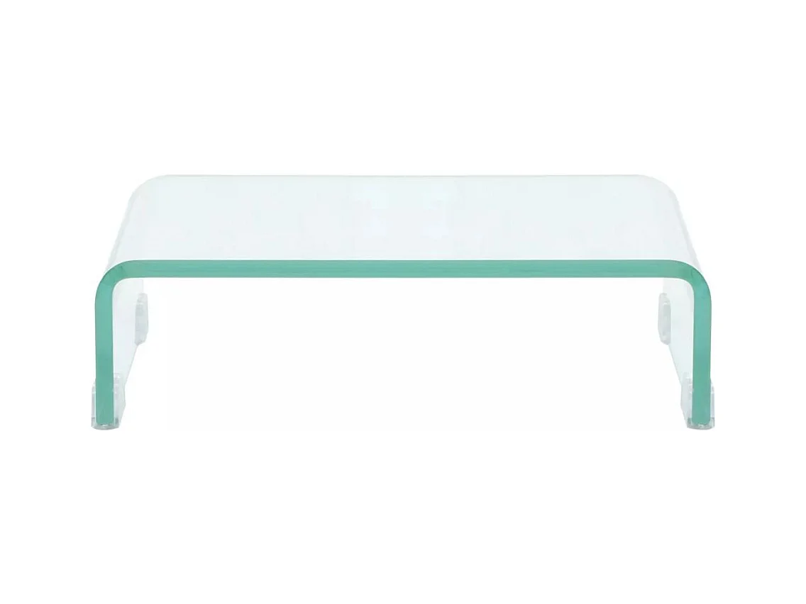 Mobile TV TV buffet pratico televisore dal design per monitor da 40 cm in vetro trasparente 2502257