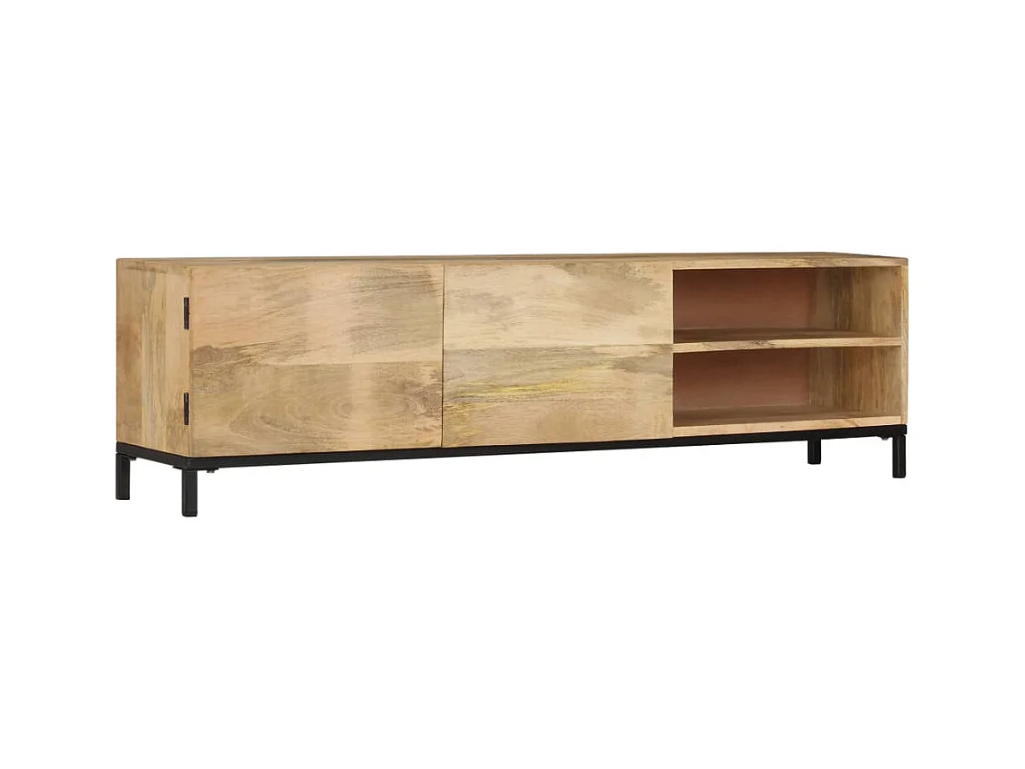 Mueble TV Buffet TV diseño práctico 145 cm madera maciza de mango 2502075