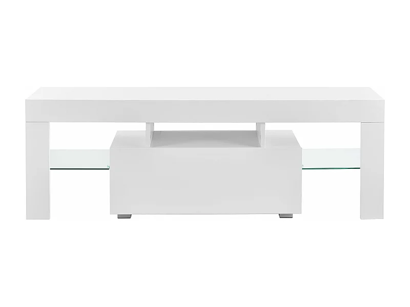 Meuble TV avec éclairage blanc 130 x 35 x 45 cm 03_0005859