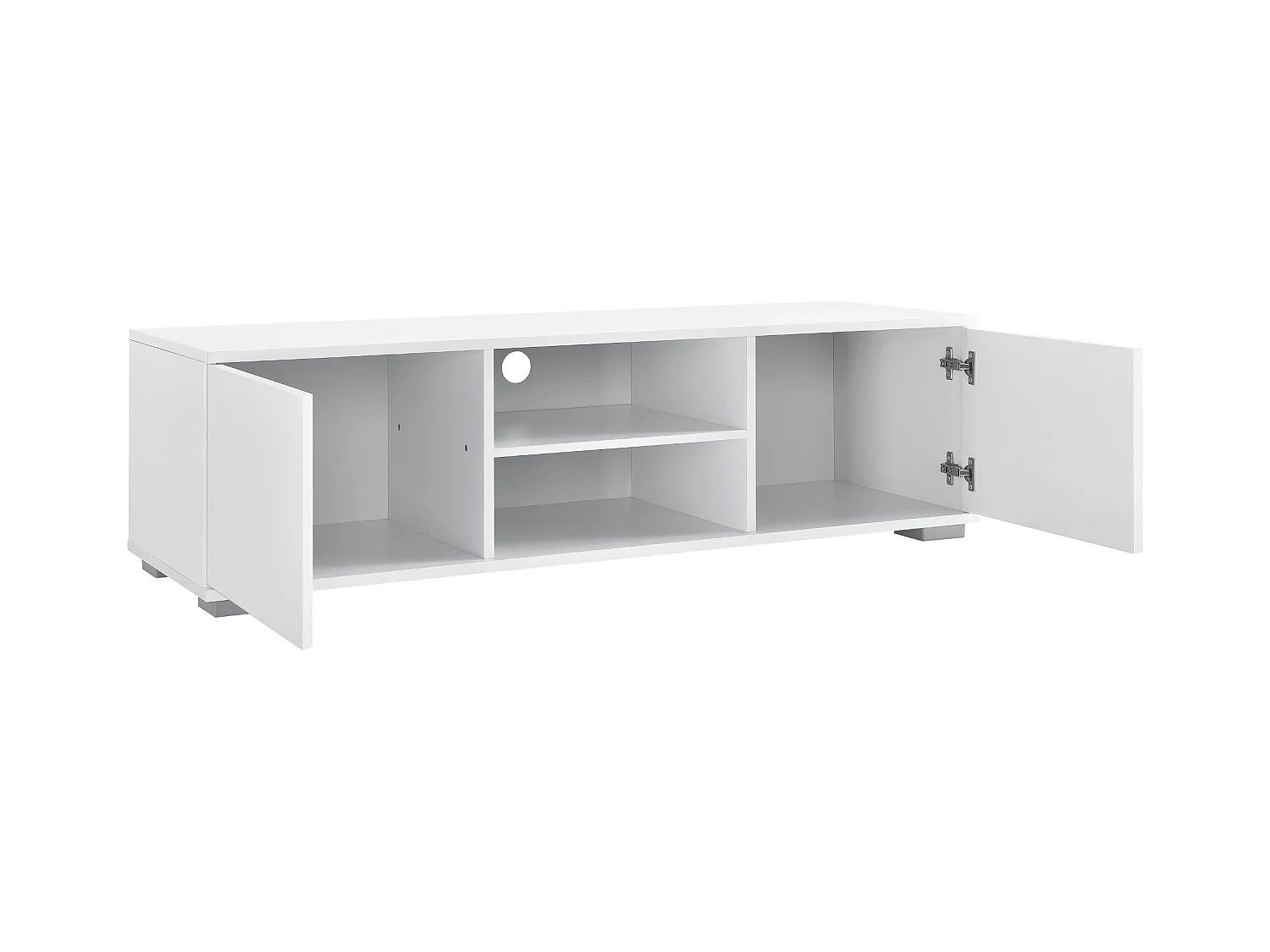 Mueble TV bajo de aglomerado televisión 120 cm blanco 03_0002867