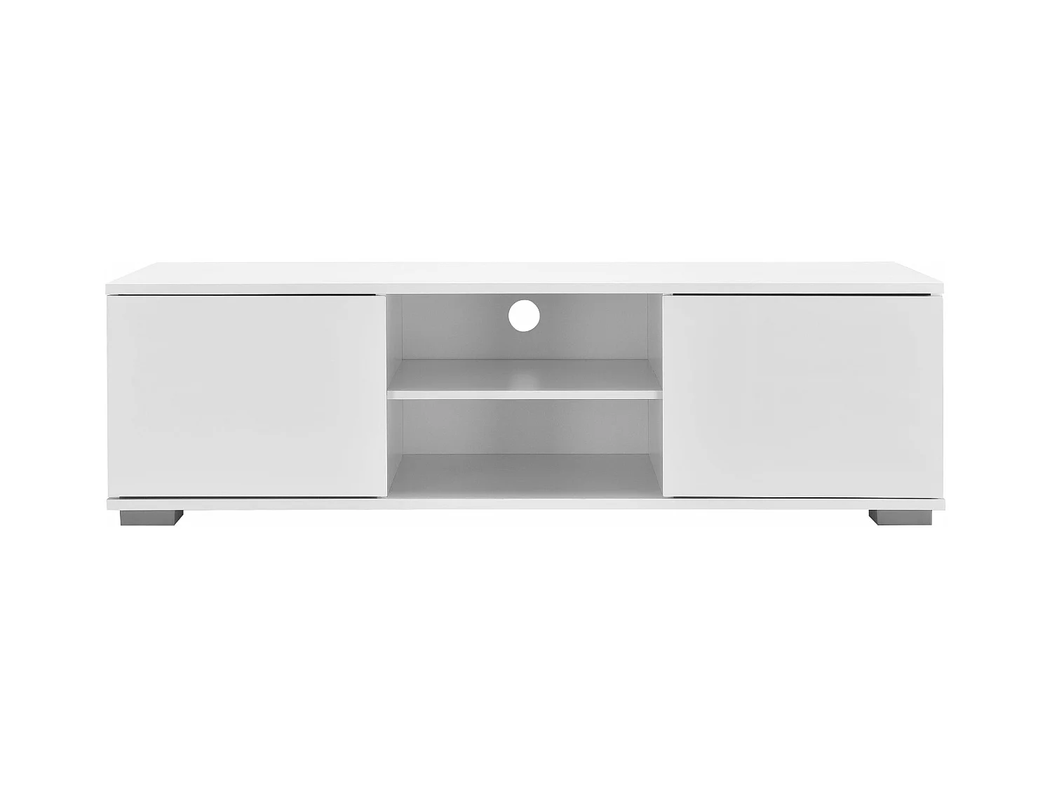 Mueble TV bajo de aglomerado televisión 120 cm blanco 03_0002867