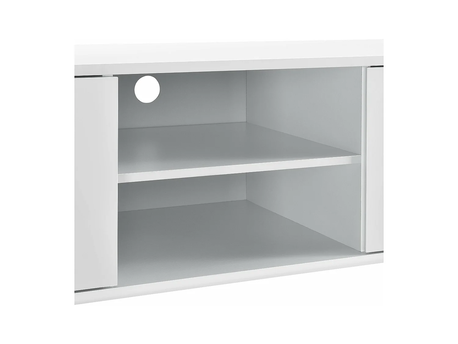 Mueble TV bajo de aglomerado televisión 120 cm blanco 03_0002867