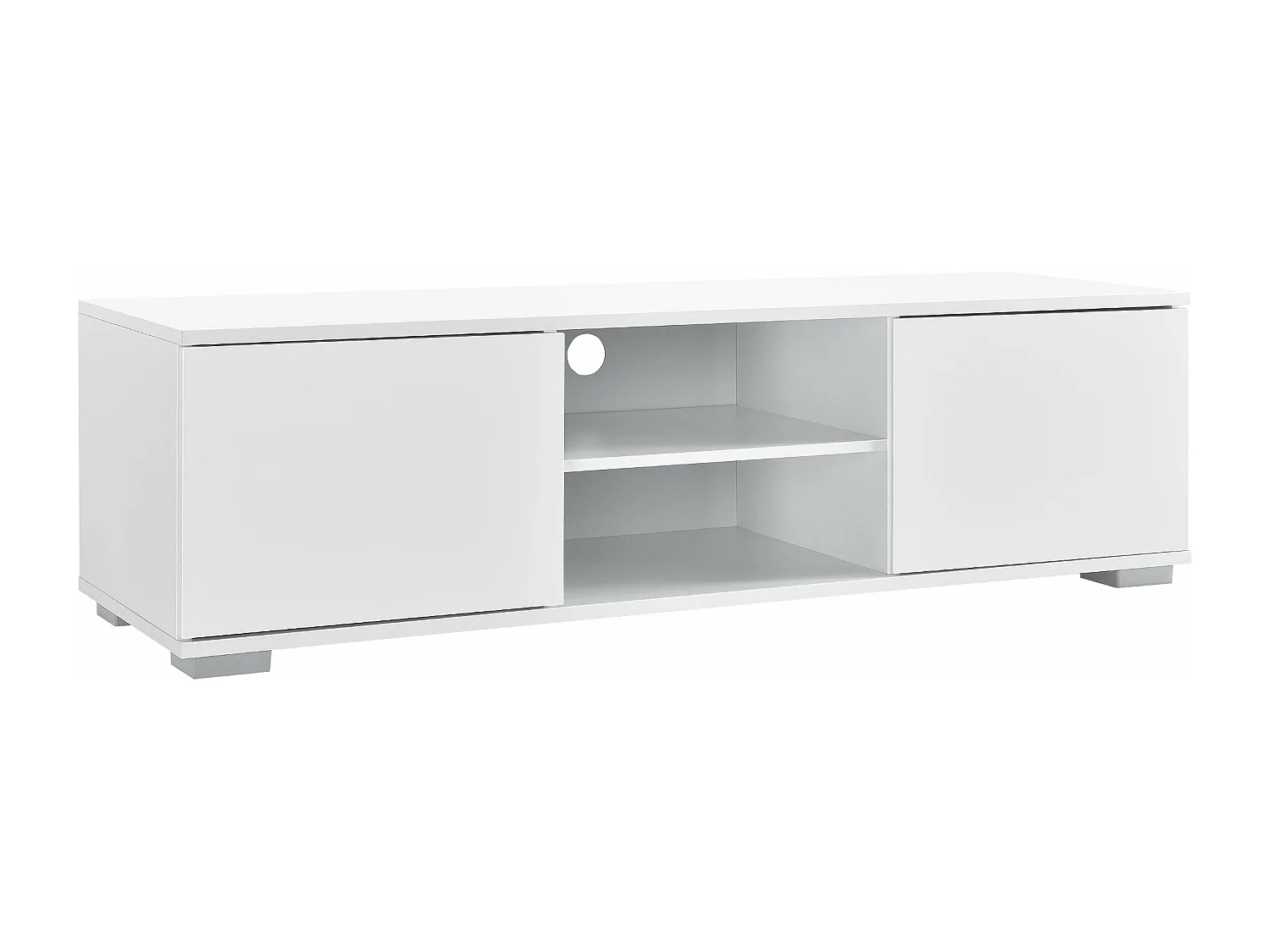 Mueble TV bajo de aglomerado televisión 120 cm blanco 03_0002867