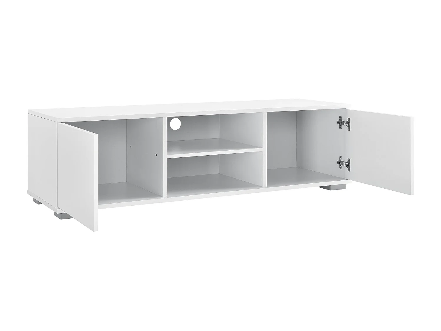 Mueble TV bajo de aglomerado televisión 120 cm blanco 03_0002867