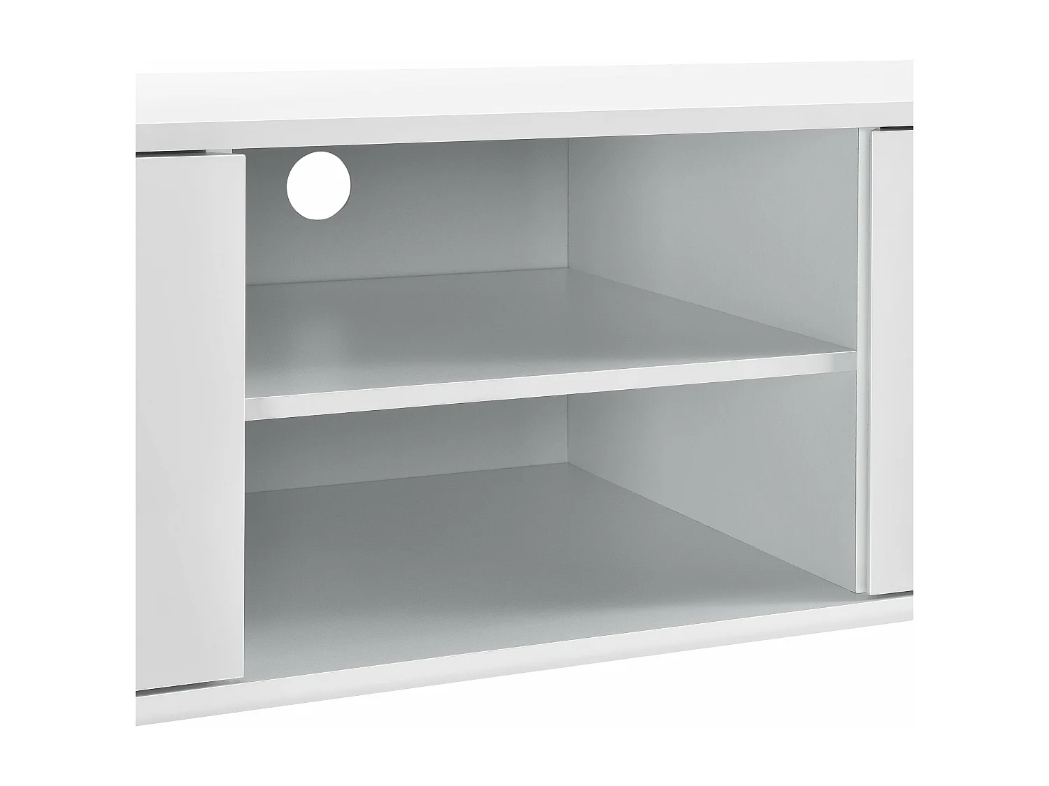 Mueble TV bajo de aglomerado televisión 120 cm blanco 03_0002867