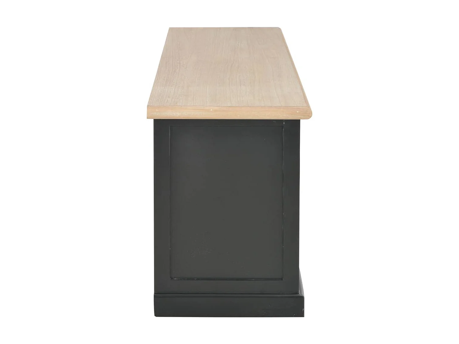 Meuble télé buffet tv télévision design pratique noir 120 cm bois 2502205