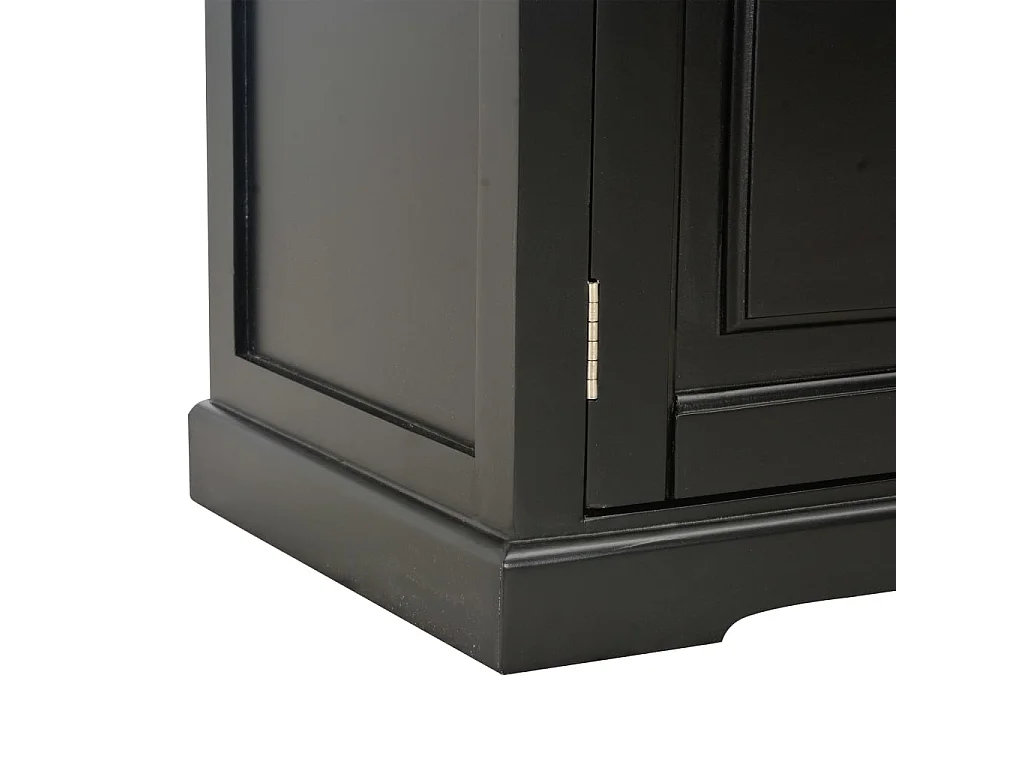 Meuble télé buffet tv télévision design pratique noir 120 cm bois 2502205